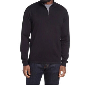 NEW Nordstrom Men’s Size Medium Black Coolmax Quarter Zip Pullover